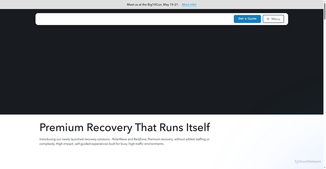 Security scan screenshot of https://hydromassage.com