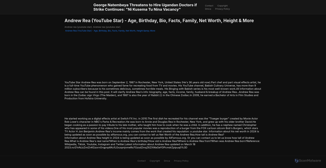 Security scan screenshot of https://ddkeywestsitus-dp1vpfd0zlb9.edgeone.app/andrew-rea-youtube-star-age-birthday-bio-facts-family-net-worth-height-more.html