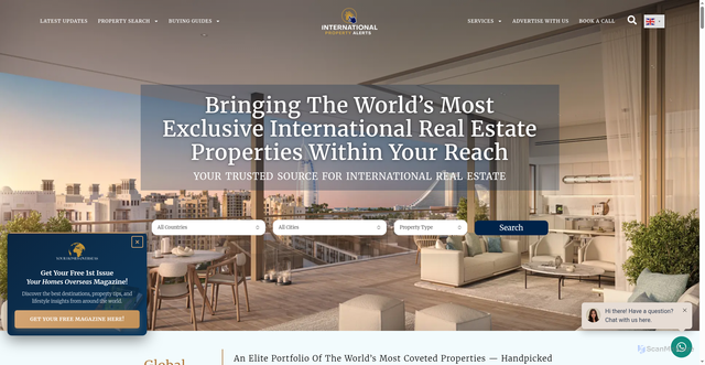 Security scan screenshot of https://internationalpropertyalerts.com
