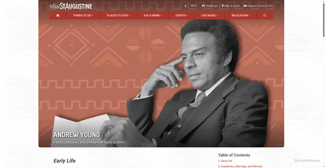 Security scan screenshot of https://www.visitstaugustine.com/history/person/young-andrew
