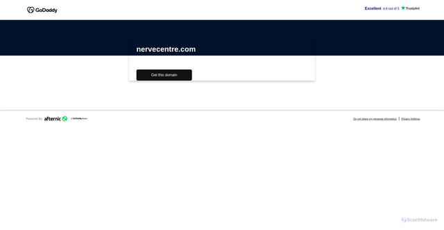 Security scan screenshot of https://nervecentre.com