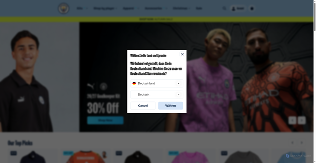 Security scan screenshot of https://shop.mancity.com/en/home/