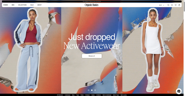 Security scan screenshot of https://organicbasics.com