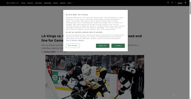 Security scan screenshot of https://rinkroyalty.com/la-kings-vs-pittsburgh-penguins-odds-updated-spread-and-line-for-game-5