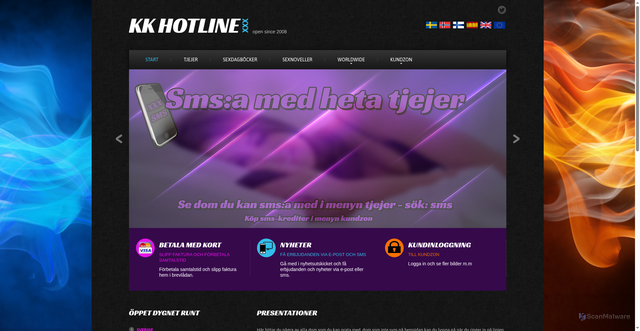 Security scan screenshot of https://privatsamtal.nu