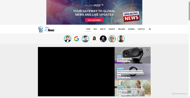 Security scan screenshot of https://todayainews.com