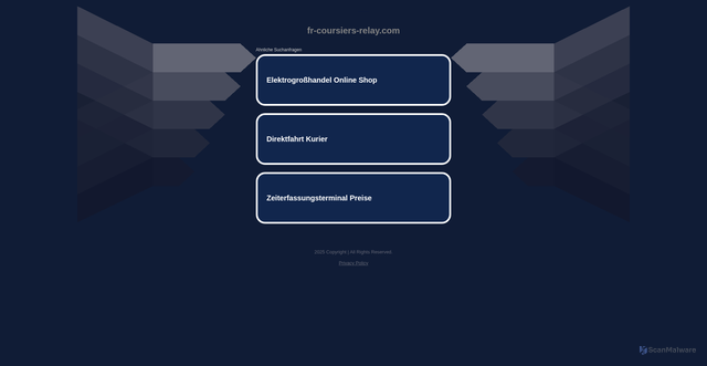 Security scan screenshot of https://fr-coursiers-relay.com/
