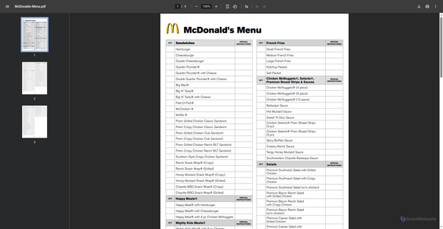 Security scan screenshot of https://www.ornish.com/wp-content/uploads/McDonalds-Menu.pdf