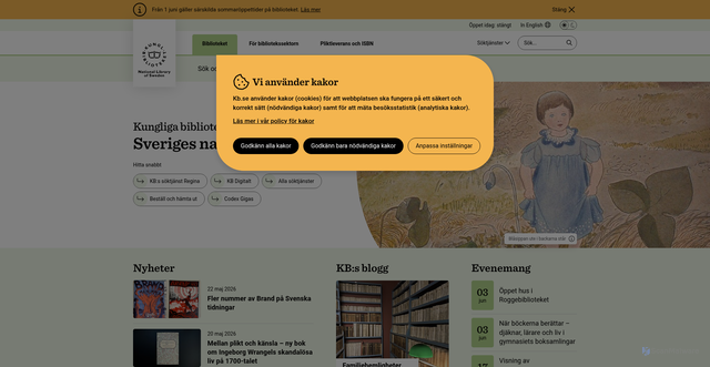 Security scan screenshot of https://www.kb.se