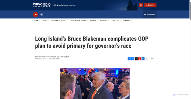 Security scan screenshot of https://www.wrvo.org/2025-11-14/long-islands-bruce-blakeman-complicates-gop-plan-to-avoid-primary-for-governors-race