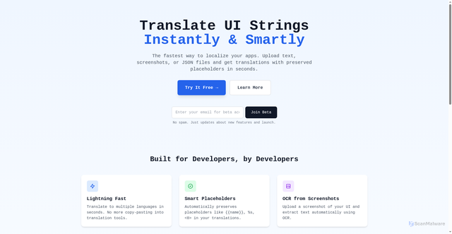 Security scan screenshot of https://shipi18n.com/