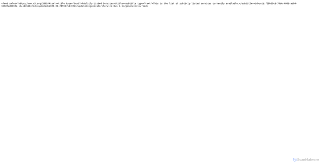 Security scan screenshot of https://gsm2580278023eh.servicebus.windows.net