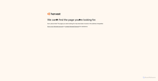 Security scan screenshot of https://cache.harvestapp.com