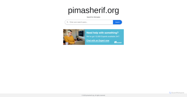 Security scan screenshot of https://pimasherif.org/