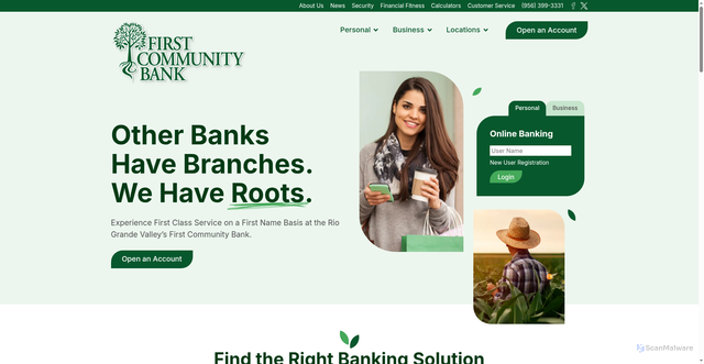 Security scan screenshot of https://www.fcbtx.com/