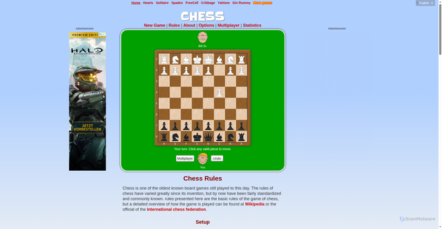 Security scan screenshot of https://cardgames.io/chess/