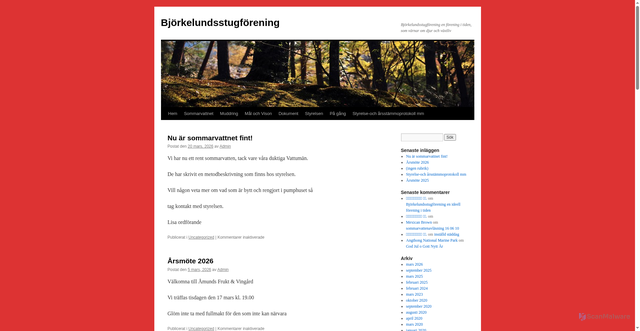 Security scan screenshot of https://bjorkelundsstugforening.se