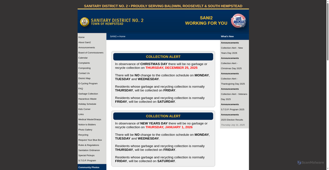 Security scan screenshot of https://sani2.com/document/78458