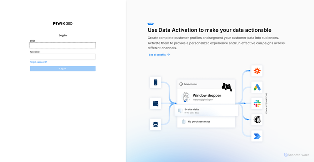 Security scan screenshot of https://ea-holding.piwik.pro/