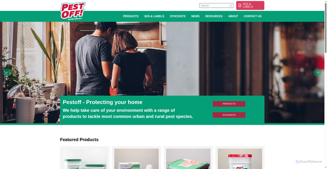 Security scan screenshot of https://pestoff.co.nz/