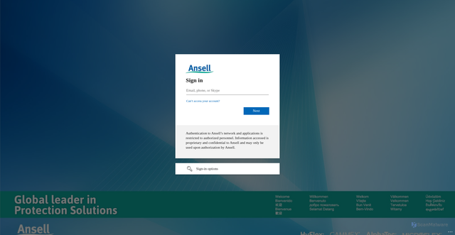 Security scan screenshot of https://myansell.my.salesforce.com