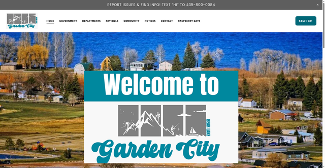 Security scan screenshot of https://www.gardencityutah.gov/
