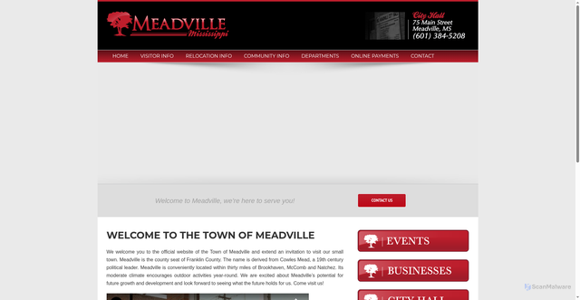 Security scan screenshot of https://www.meadvillems.gov/
