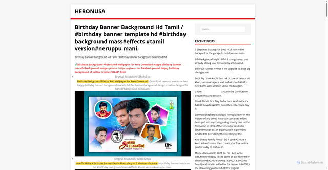 Security scan screenshot of https://asunoreh.pages.dev/posts/birthday-banner-background-hd-tamil/