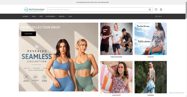 Security scan screenshot of https://beactivewear.com.au