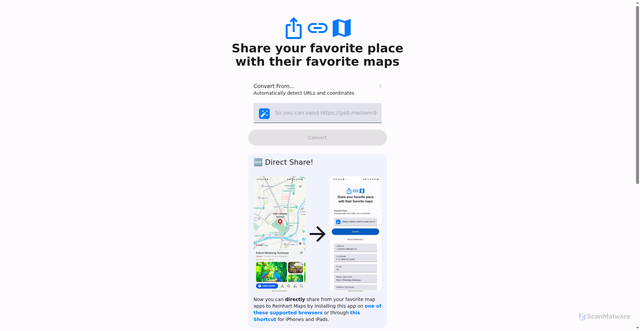 Security scan screenshot of http://open-in-maps.pages.dev/