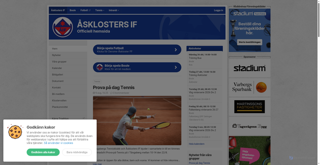 Security scan screenshot of https://asklostersif.se