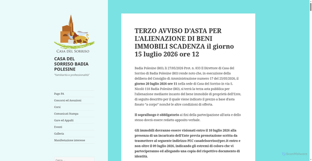 Security scan screenshot of https://www.caripdelsorriso.it