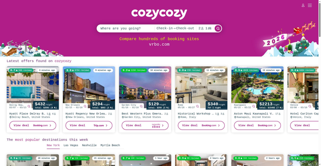 Security scan screenshot of https://www.cozycozy.com