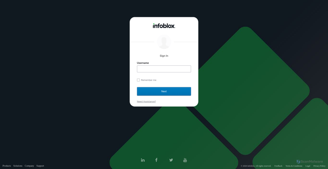 Security scan screenshot of https://csp.eu.infoblox.com