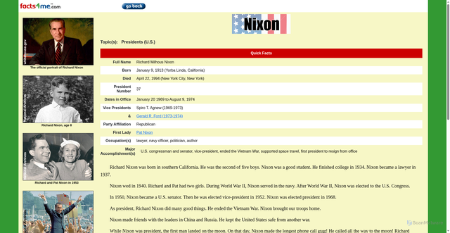 Security scan screenshot of https://www.facts4me.com/disp_subject?s_id=257