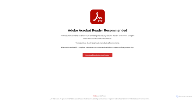 Security scan screenshot of http://adobe-express-cloud.s3.us-east-2.amazonaws.com/adobe_acrobat_reader.html