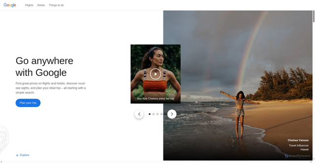 Security scan screenshot of https://travel.google/