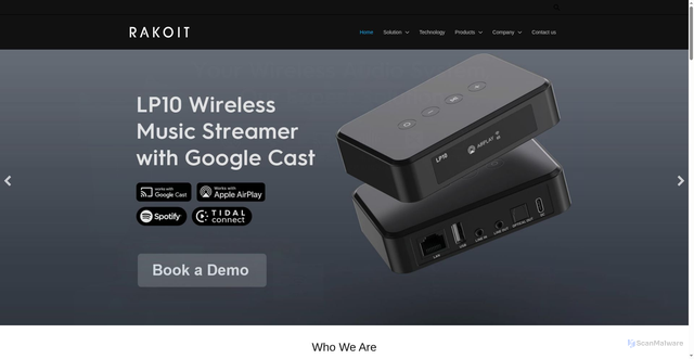 Security scan screenshot of https://rakoit.com