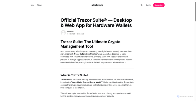 Security scan screenshot of https://homepage-site.ghost.io/suite-web/