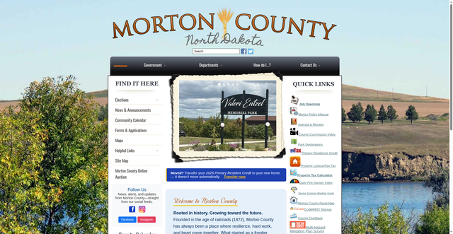 Security scan screenshot of https://www.mortonnd.gov/
