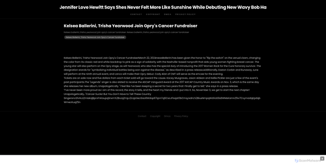 Security scan screenshot of https://youniqebrandhugo-sh3wzh7r9l.edgeone.app/15720-kelsea-ballerini-trisha-yearwood-join-oprys-cancer-fundraiser.html