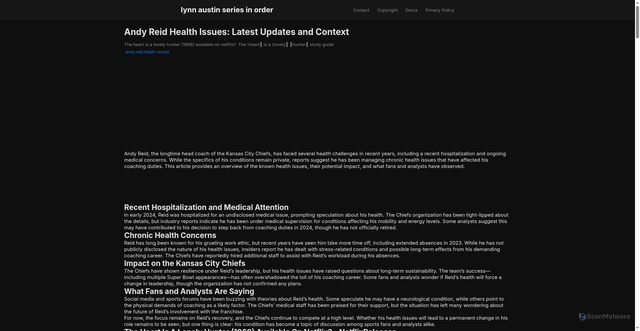 Security scan screenshot of https://rantautrendhub-dpvxrf54kad0.edgeone.app/andy-reid-health-issues.html