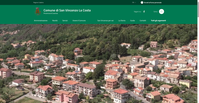 Security scan screenshot of https://www.comune.sanvincenzolacosta.cs.it/
