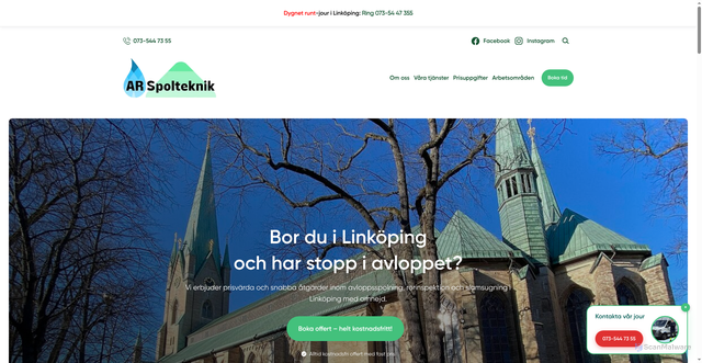 Security scan screenshot of https://arspolteknik.se