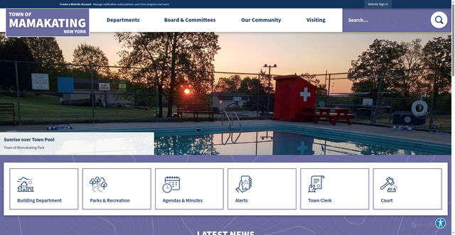 Security scan screenshot of https://mamakating.gov/