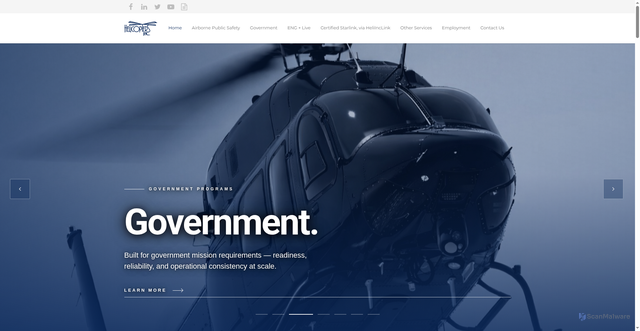 Security scan screenshot of https://flyhelicoptersinc.com/