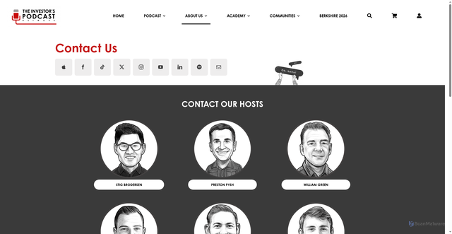 Security scan screenshot of https://theinvestors-podcast.com/your-questions/