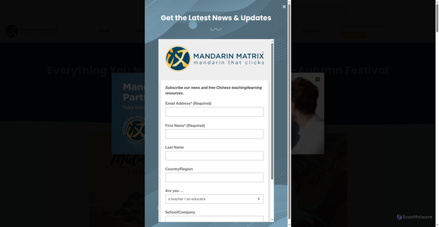 Security scan screenshot of https://mandarinmatrix.org/mid-autumn-festival-traditions-and-activities/