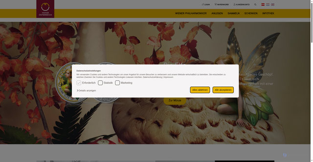 Security scan screenshot of https://muenzeoesterreich.at