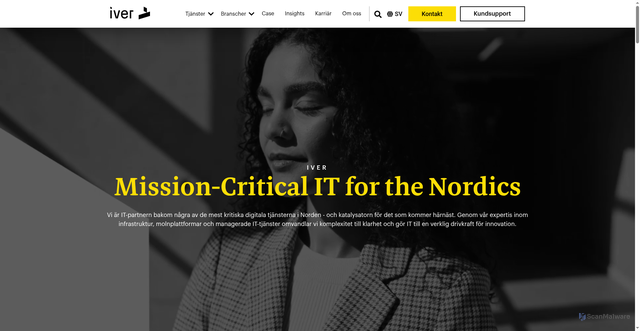 Security scan screenshot of https://iver.com/